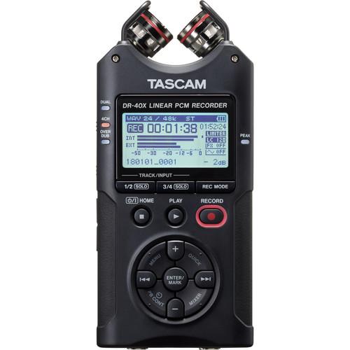 Tascam DR-40X 四轨数字录音机和 USB 音频接口