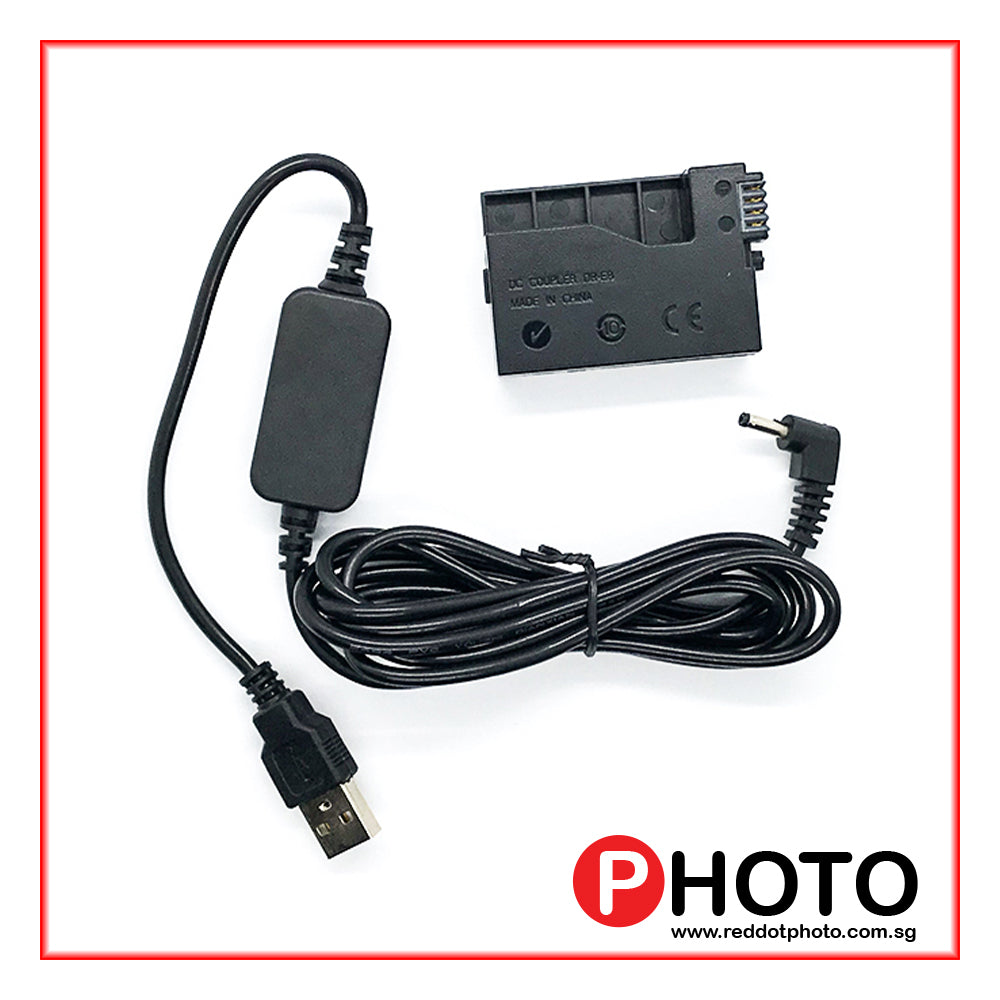 LP-E8 Dummy Battery for Canon LPE8 Compatible Cameras with USB connection