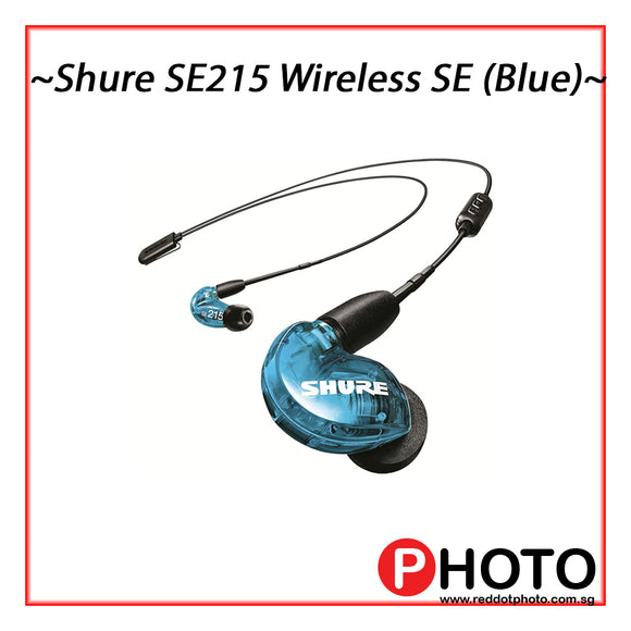 Shure SE215 无线隔音耳机带扩展低音（蓝色）- 特别版