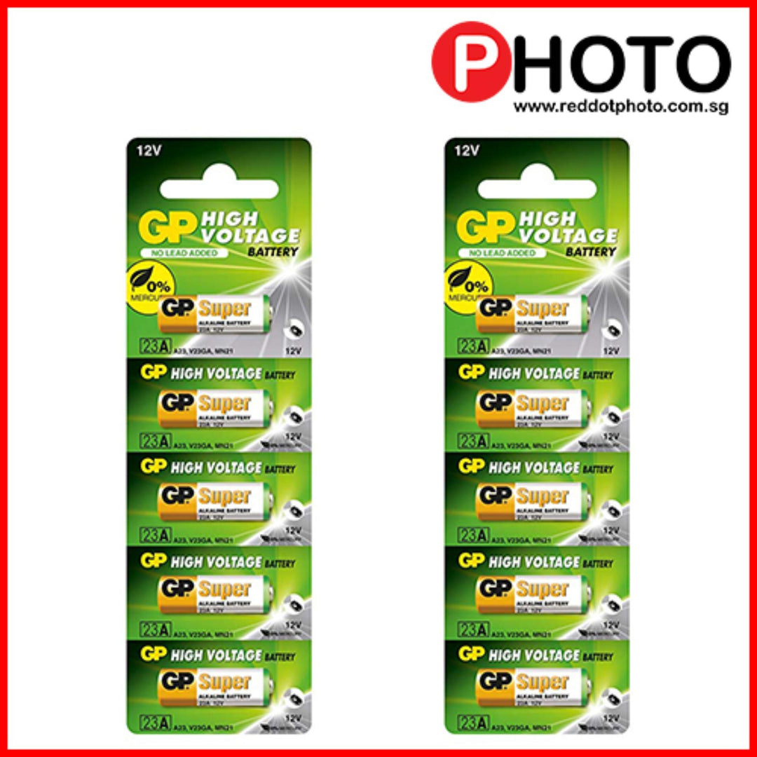 [FREE DELIVERY] GP 23A, 12V Non-Rechargable Alkaline Batteries II [10 Pieces Pack]