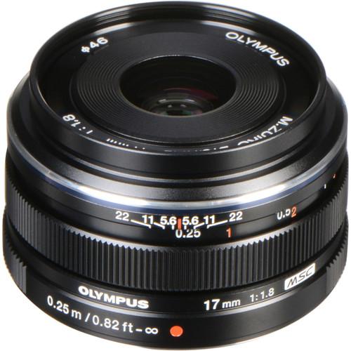 Olympus M.Zuiko Digital 17mm f1.8 Lens (Black)