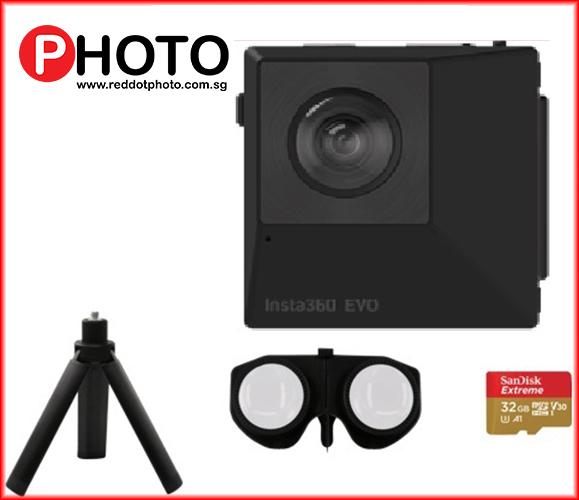 Insta360 Evo Basic Kit + 32GB Extreme MicroSDHC With LOCAL WARRANTY