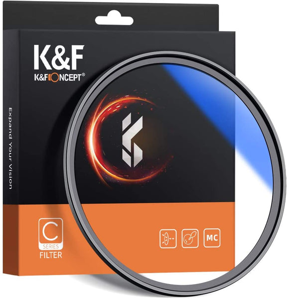 K&F 概念紫外线过滤器 37 | 49 | 49 52 | 52 58 | 58 62 | 62 67 | 67 77 | 77 82 49mm-82mm 日本光学玻璃防护滤光片多层镀膜超薄镜框 C 系列