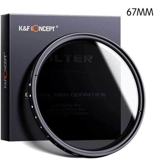 K&F Concept 49 / 52 / 58 / 62 / 67 / 72 / 77 / 82 Ultra Slim Multi Coated Variable Neutral Density Filter ND2 - ND400