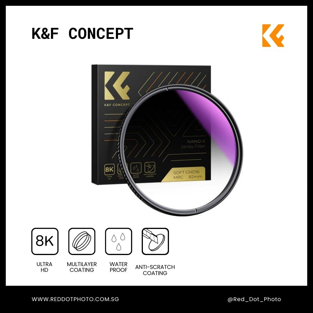 K&amp;F Concept 软 GND16 滤镜（4 级）镜头滤镜 软渐变中性密度滤镜Nano-X