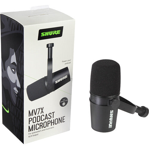 Shure MV7X Podcast Microphone XLR only