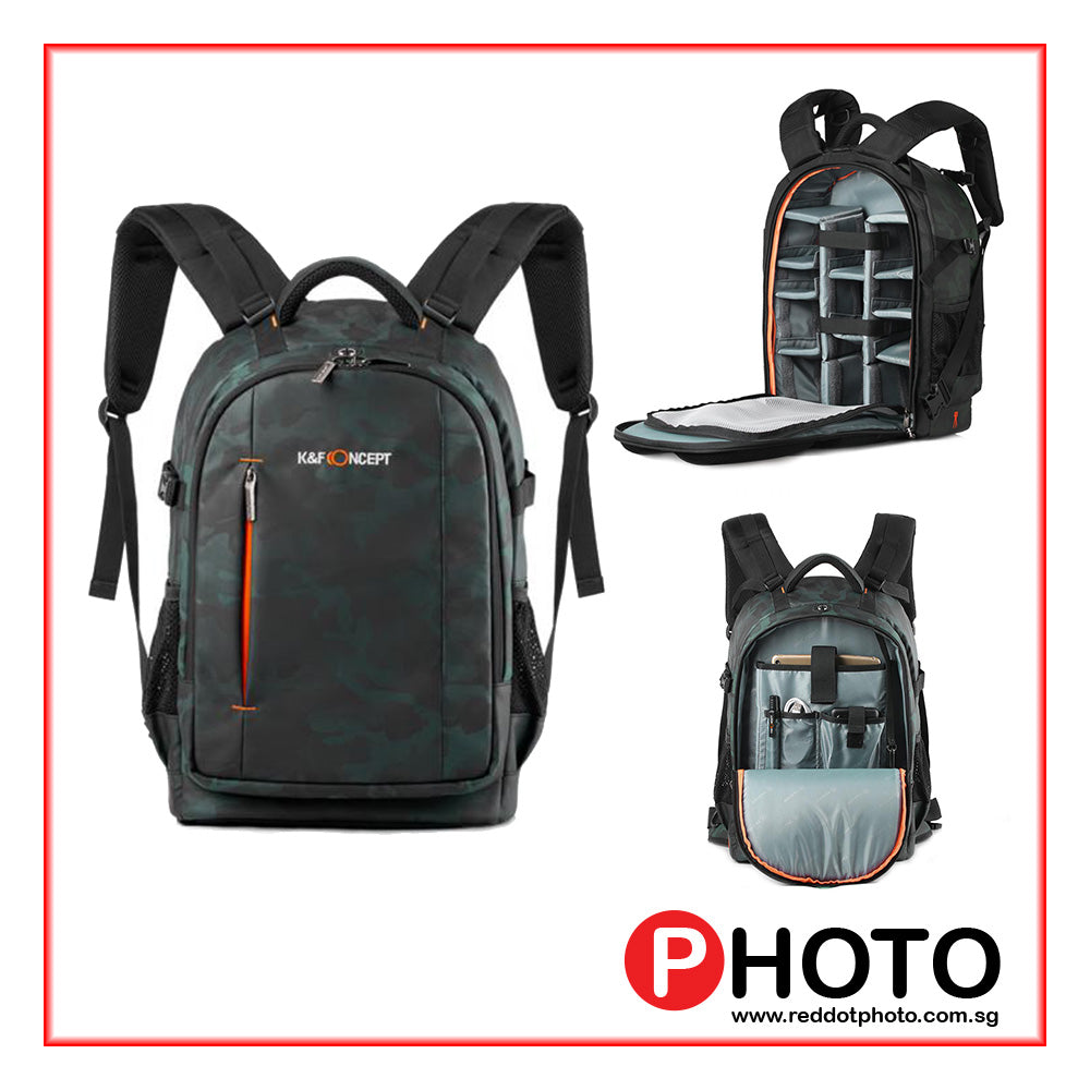 K&F Concept Multifunctional Large DSLR Camera Backpack for Photography Gear KF13.119