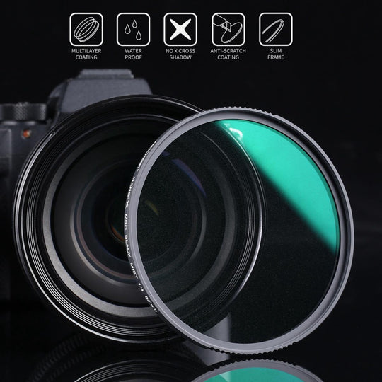 K&amp;F 黑雾磁性滤镜套件 纳米特效滤镜 Cinebloom 黑色扩散 适用于相机镜头 Nano-X 系列