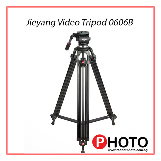 Jieyang Tripod JY0606B JY-060B Video tripod with Screw Lock up to 185cm (compatible with Manfrotto systems)