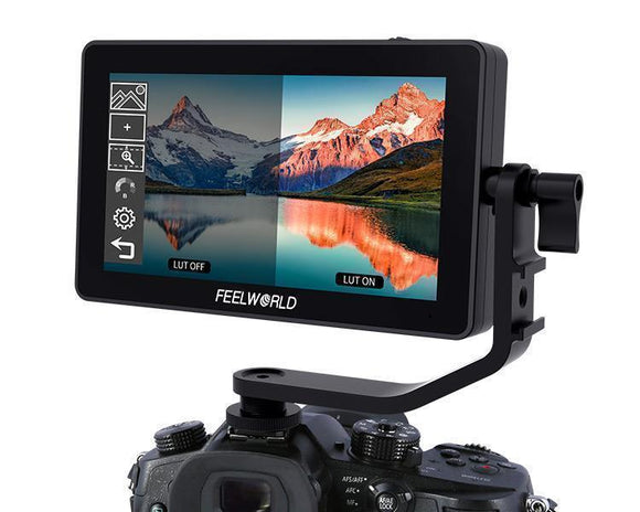 FEELWORLD F6 PLUS 5.5 英寸 3D LUT 触摸屏单反相机现场监视器 IPS FHD1920x1080 支持 4K