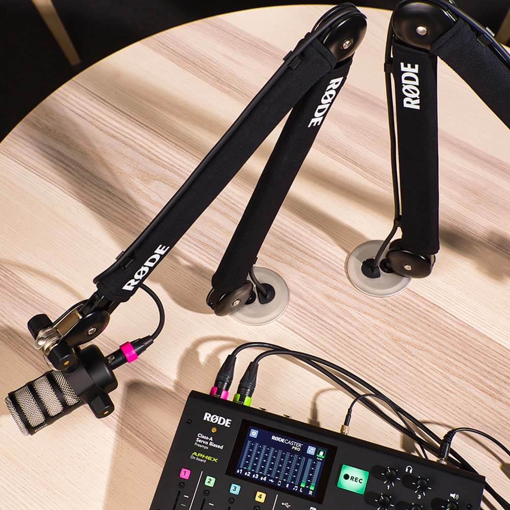 Rode PSA1+ Premium Professional Studio Boom Arm with Table Clamp Compatible with Most Microphones