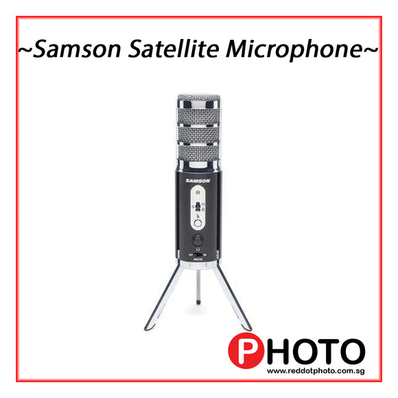 Samson Satellite USB/iOS 广播麦克风，用于录音、播客和流媒体