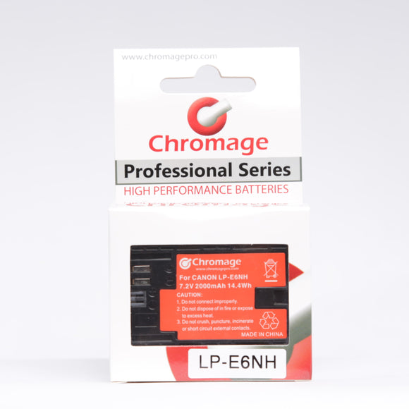 适用于佳能数码单反相机的 Chromage LP-E6N 电池