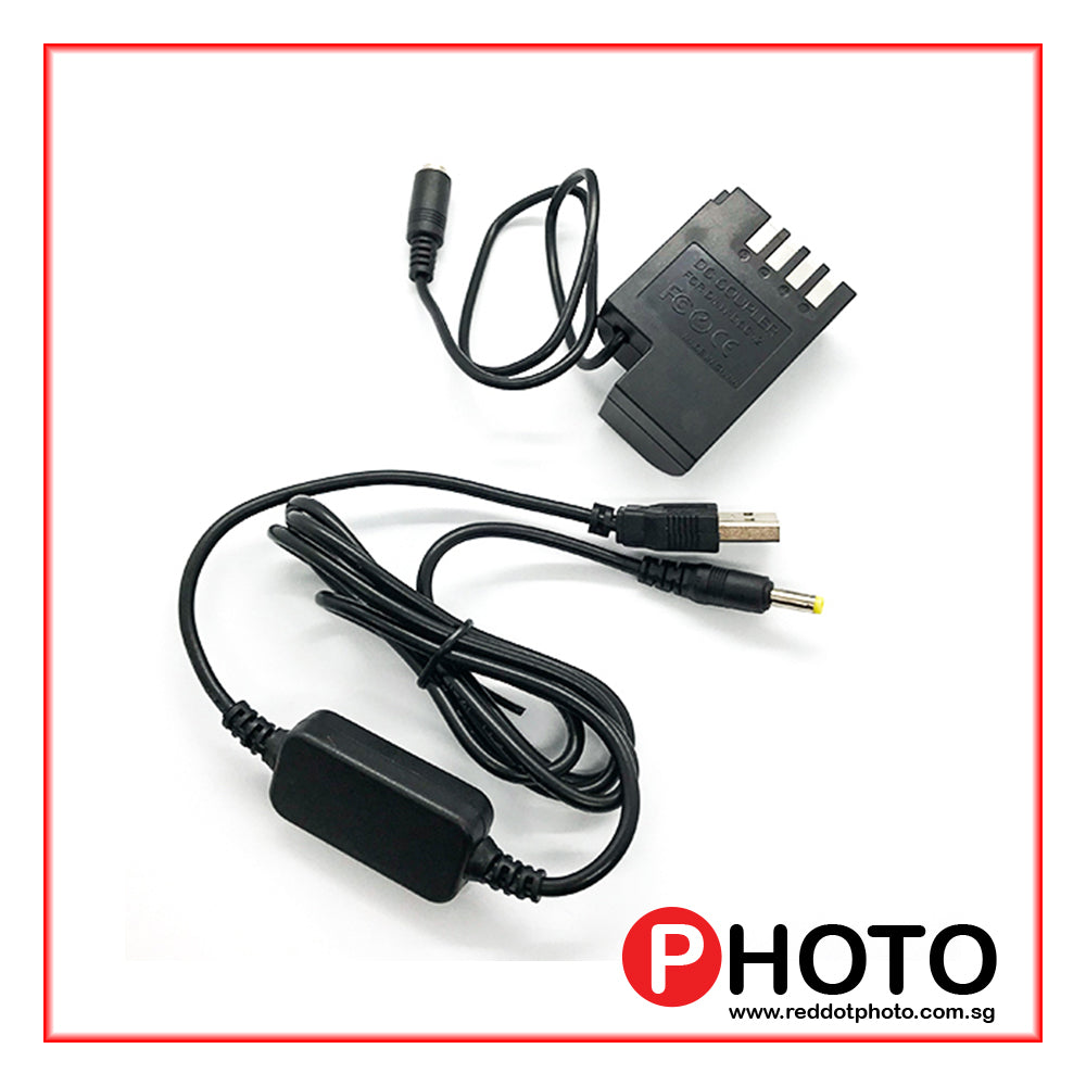 BLF19 Dummy Battery for Panasonic BLF19 Comaptible Cameras with USB connection