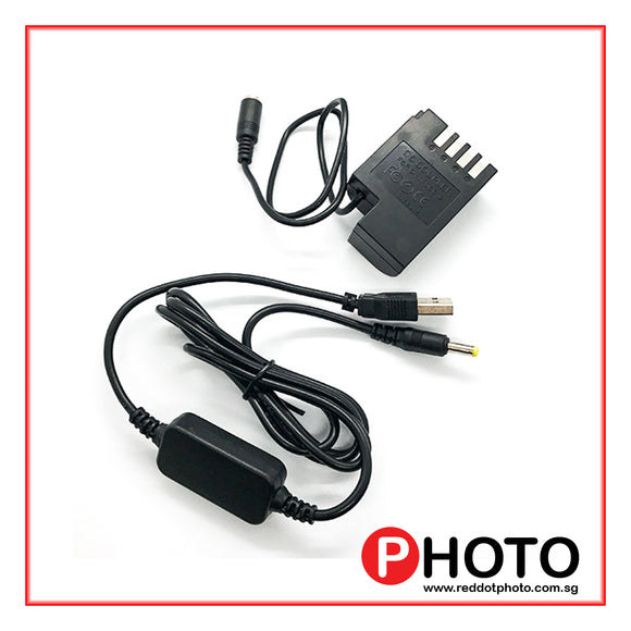 BLF19 假电池，适用于带 USB 连接的松下 BLF19 兼容相机