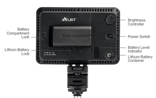 A-List LED Video Light Panel AL-165 (Single Colour, 5500k)