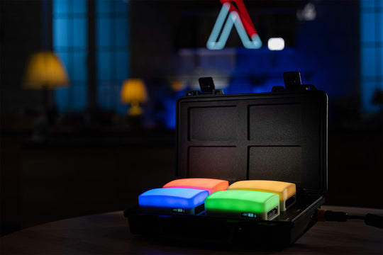 Aputure AL-MC ALMC 4-Light Travel Kit with Charging Case