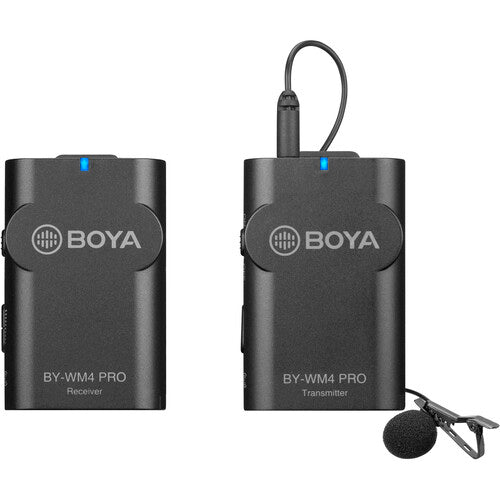 BOYA BY-WM4 PRO Digital Camera-Mount Wireless Omni Lavalier Microphone System (2.4 GHz) K1