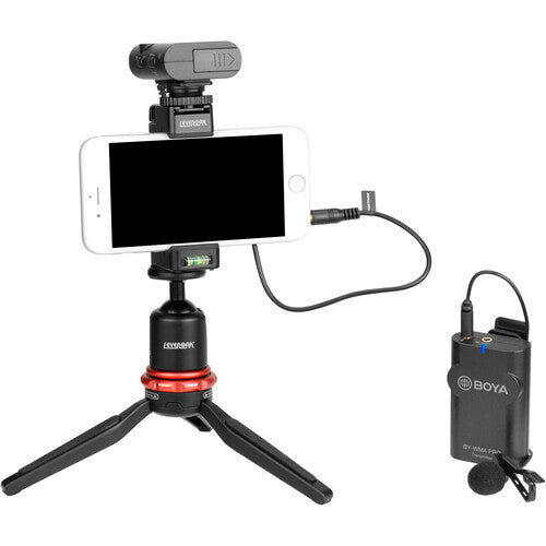 BOYA BY-WM4 PRO Digital Camera-Mount Wireless Omni Lavalier Microphone System (2.4 GHz) K1