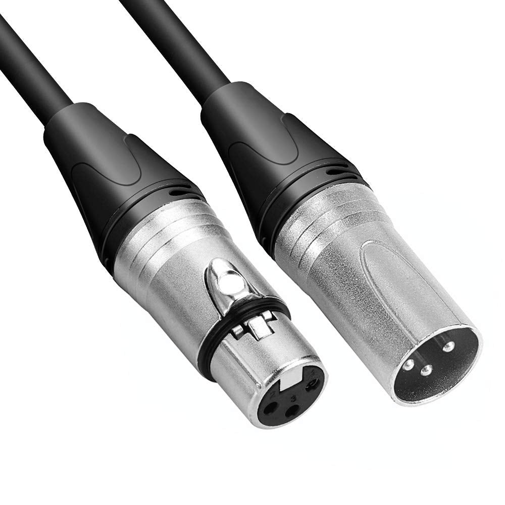 Belden 1800F Neutrik 音频电缆 3m XLR 母头到 XLR 公头 3m XLR 电缆平衡 3 针 XLR 麦克风跳线
