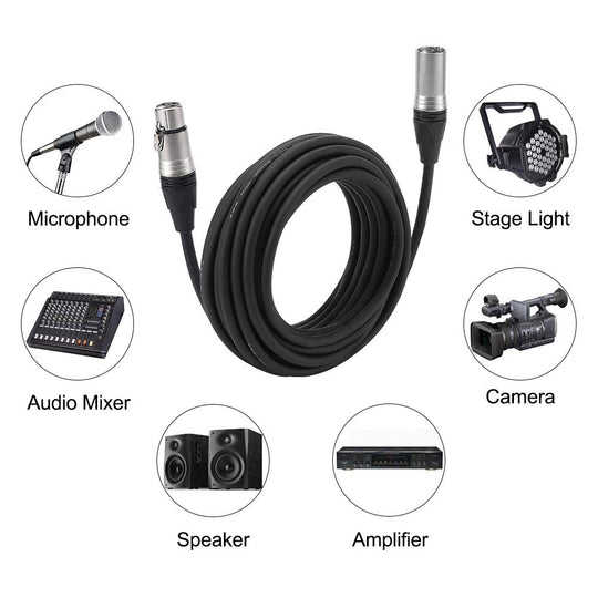 Belden 1800F Neutrik Audio Cable 3m XLR Female to XLR Male