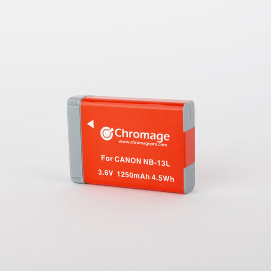适用于佳能相机的 Chromage NB-13L 电池