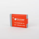 适用于佳能相机的 Chromage NB-13L 电池