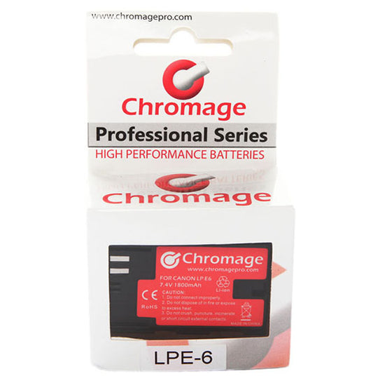 适用于佳能数码单反相机的 Chromage LP-E10 电池