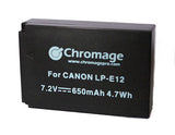 Chromage LP-E12 电池适用于佳能