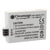 适用于佳能数码单反相机的 Chromage LP-E5