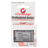 适用于佳能数码单反相机的 Chromage LP-E8 电池
