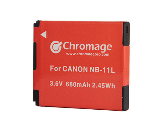 适用于佳能相机的 Chromage NB-11L 电池