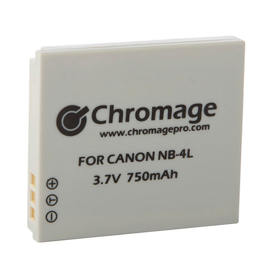 Chromage NB-4L battery for Canon Cameras