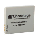 适用于佳能相机的 Chromage NB-4L 电池