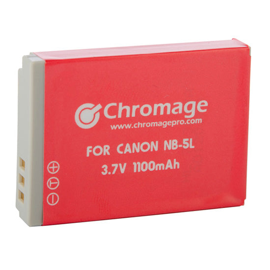 适用于佳能相机的 Chromage NB-5L 电池