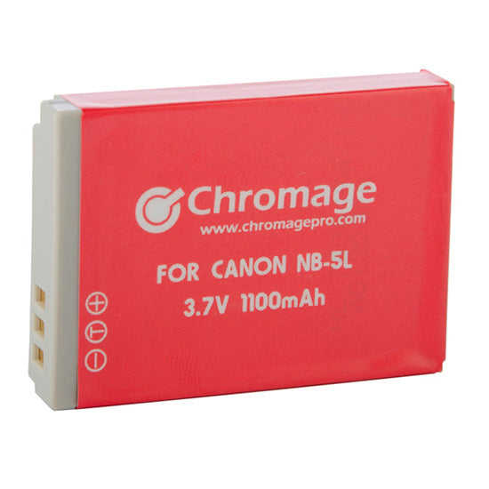 Chromage NB-5L1100 mAh Lithium-ion Rechargeable Battery for Canon Cameras