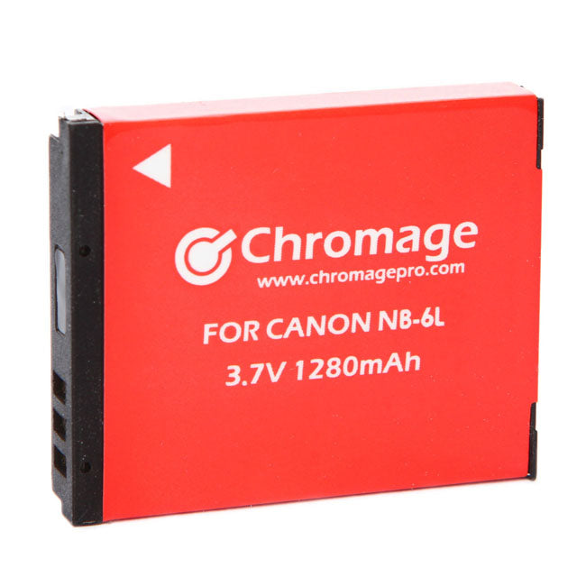 适用于佳能相机的 Chromage NB-6L 电池