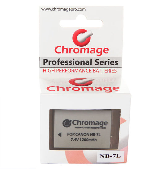 适用于佳能相机的 Chromage NB-7L 电池