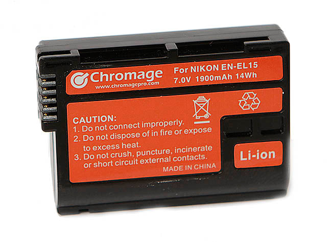 Chromage EN-EL15 Battery for Nikon DSLRs