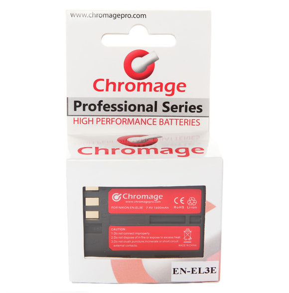 适用于尼康数码单反相机的 Chromage EN-EL3E 电池