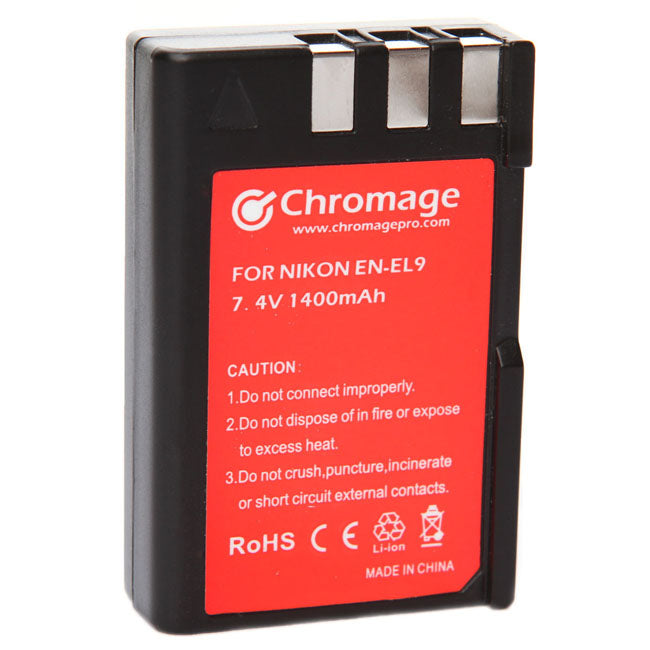 适用于尼康数码单反相机的 Chromage EN-EL9A 电池