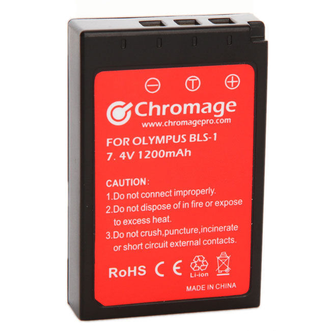 适用于奥林巴斯相机的 Chromage BLS-5/BLS-1 电池