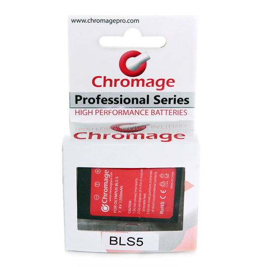 适用于奥林巴斯相机的 Chromage BLS-5/BLS-1 电池