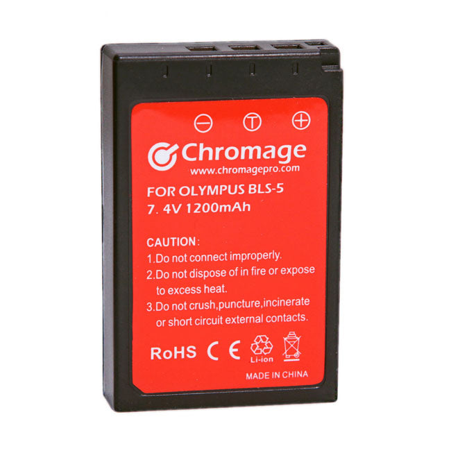 Chromage BLS-5/BLS-1 Battery for Olympus Cameras