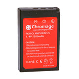 适用于奥林巴斯相机的 Chromage BLS-5/BLS-1 电池