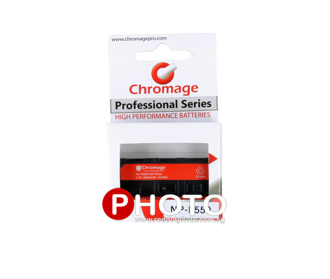 Chromage NP-F550 Lithium Ion Battery for Sony Cameras/LED Lights