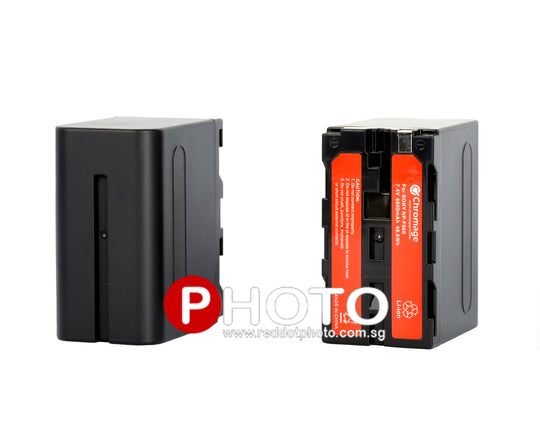 Chromage NP-F960 Lithium Ion Rechargeable Batteries for Sony cameras / LED Lights