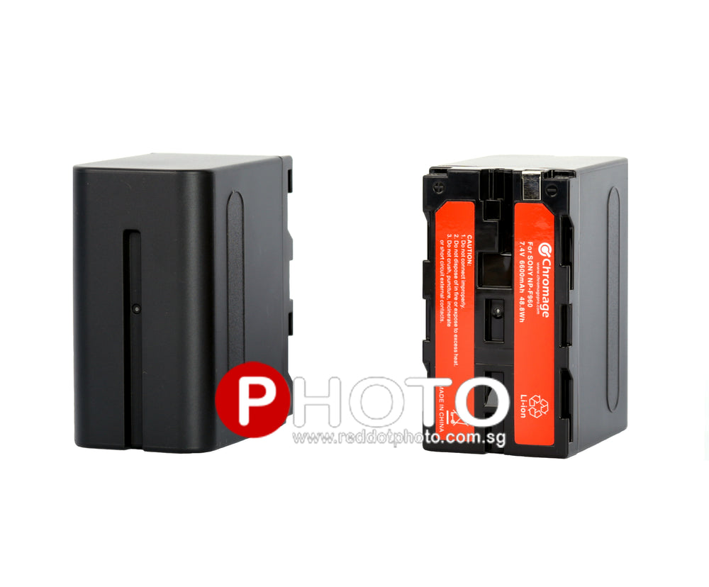 Chromage NP-F960 锂离子充电电池，适用于索尼相机/LED 灯