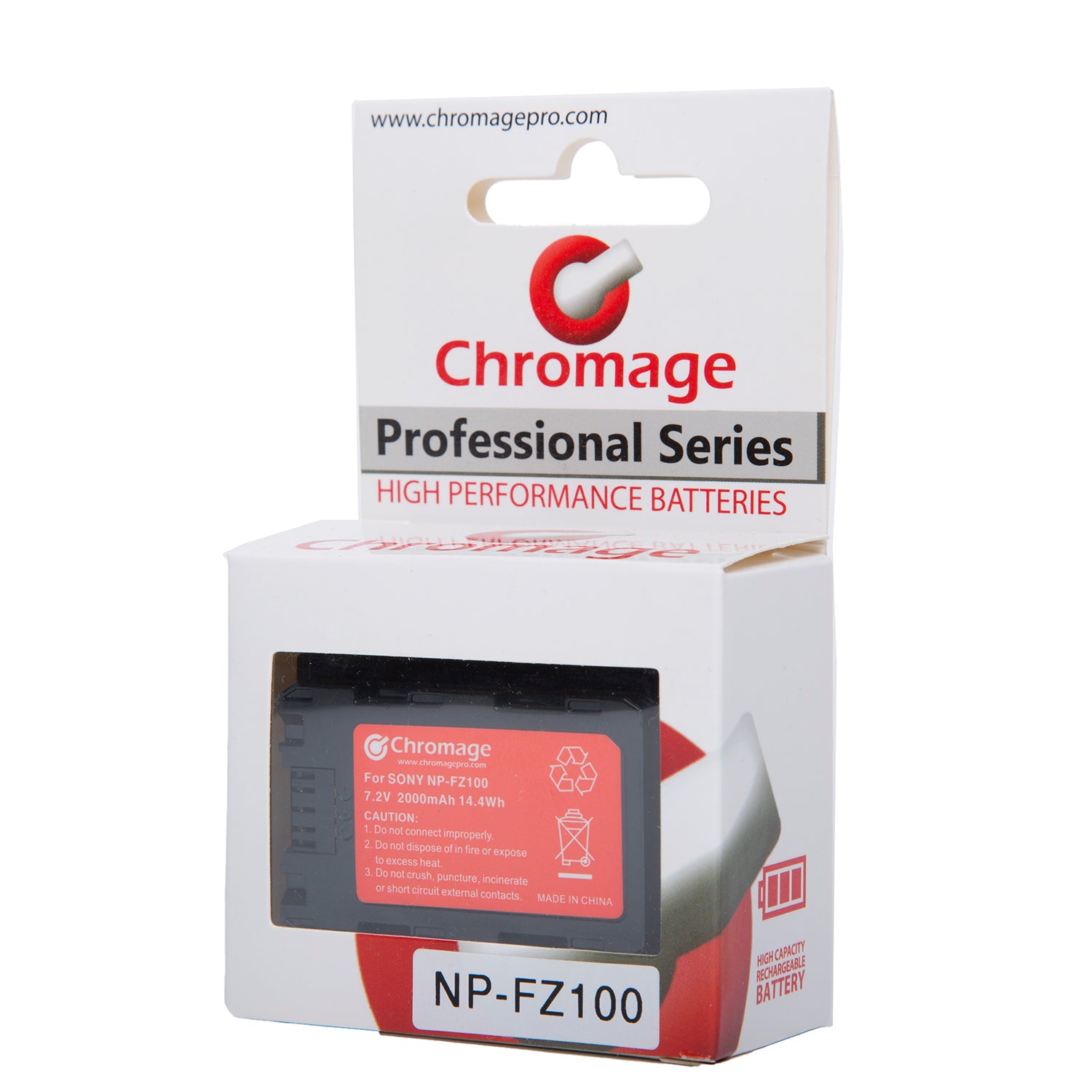 Chromage NP-FZ100 For Sony mirrorless cameras