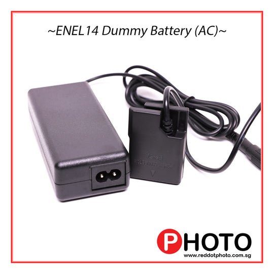 EN-EL14 Dummy Battery for Nikon EN-El14 with AC Adapter
